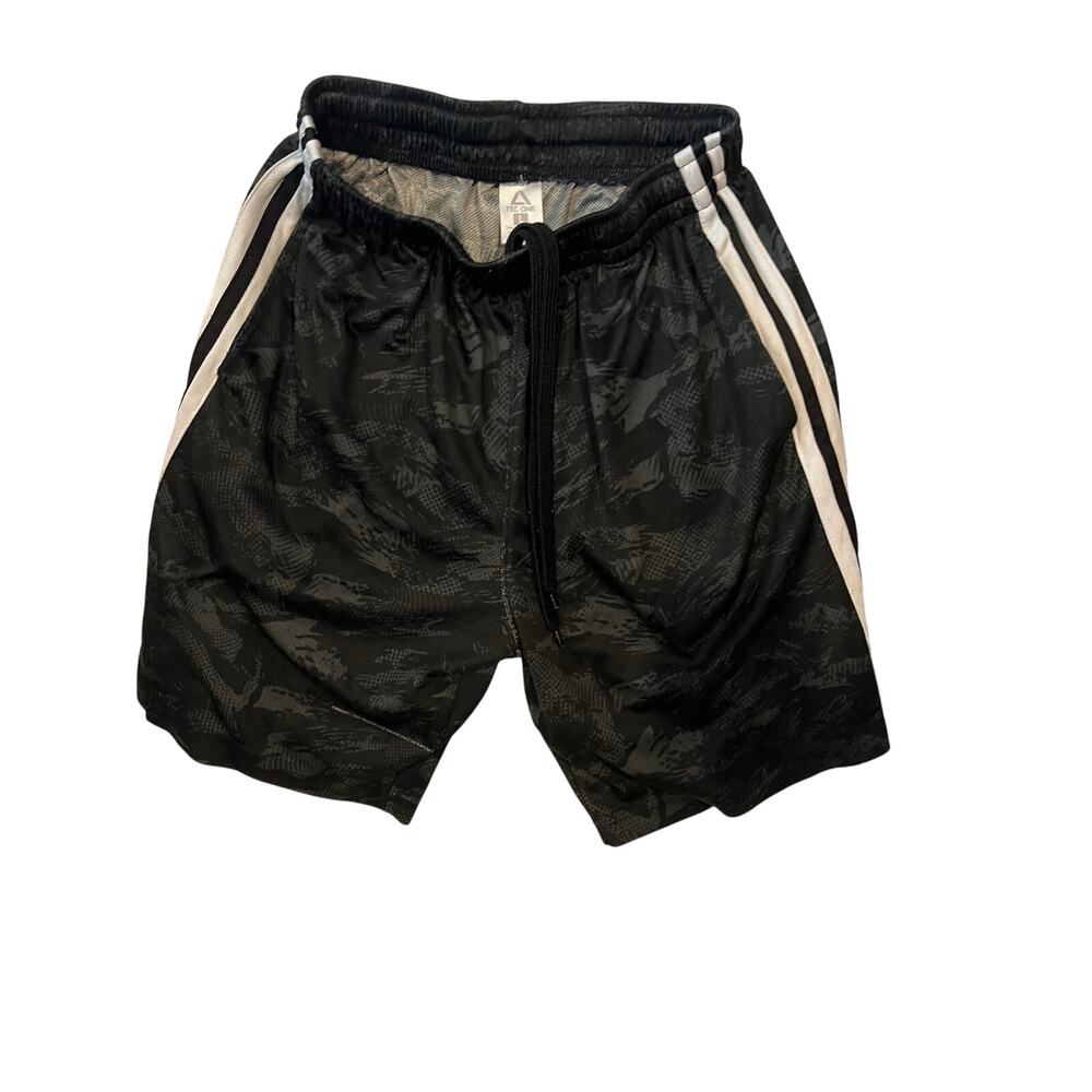 Tec One Old School Vintage Black Basketball Shorts Mens L